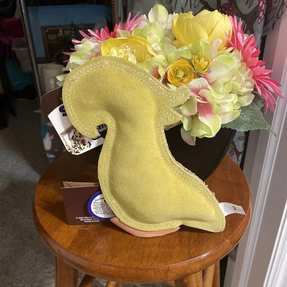 SPOT Dura-Fused Colors All Natural Leather Dog Toy With Squeaker - NWT - Picture 3 of 4